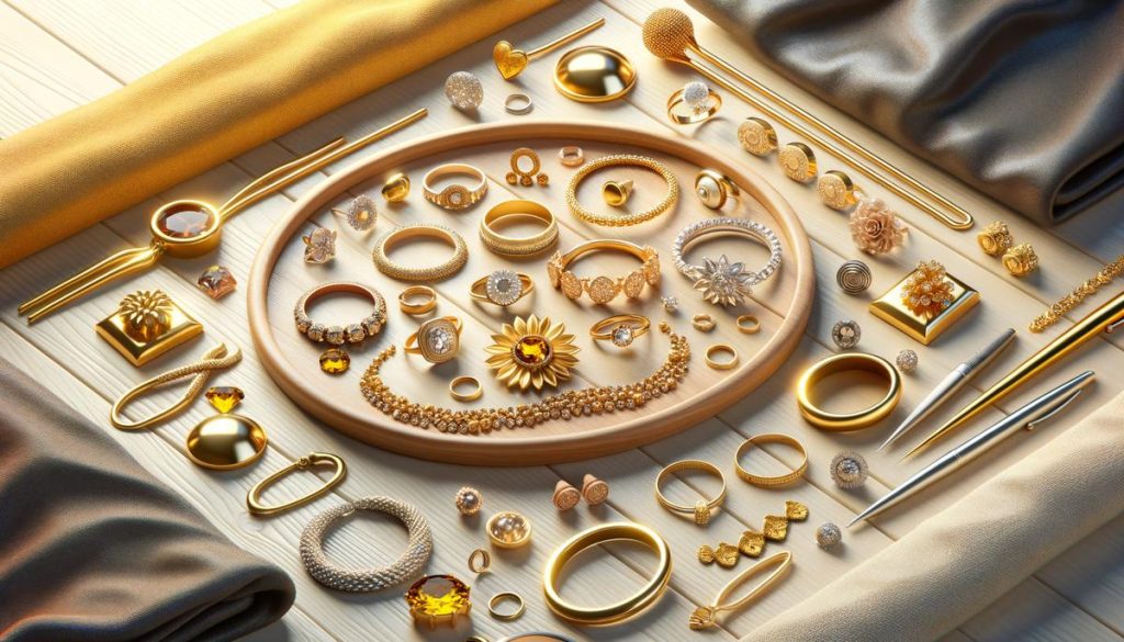 Bijou en or véritable avec éclat doux et homogène, couleur jaune chaud, sans reflets verdâtres ni usure visible, poinçon discret.