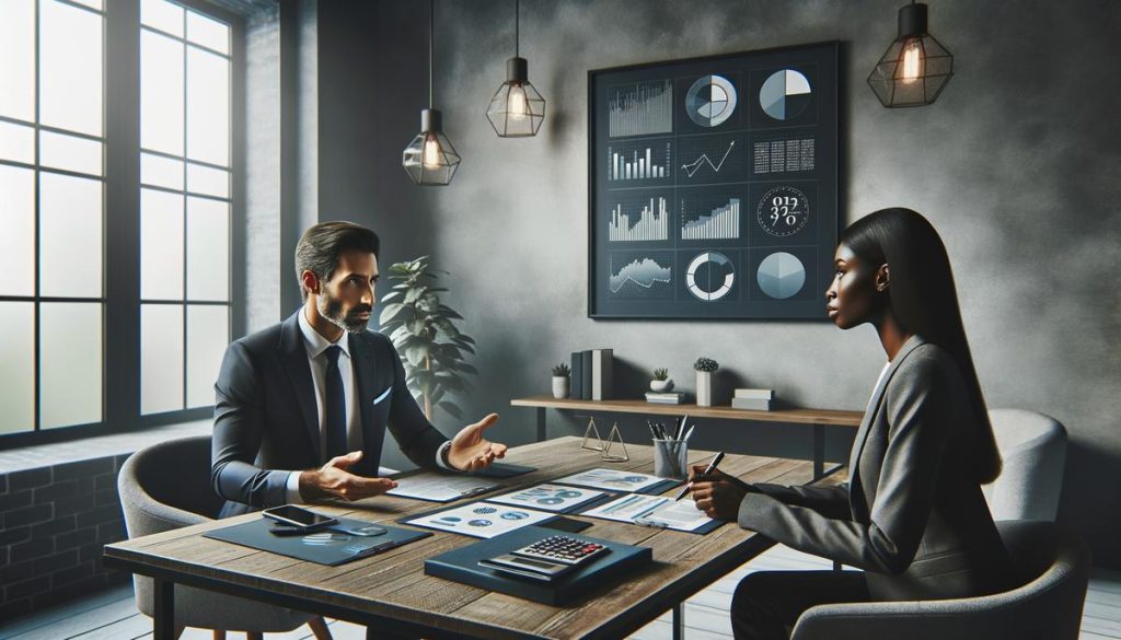 Un graphique montre des piles de pièces et des billets d'euros symbolisant le rendement potentiel de 10 millions d'euros placés en banque.