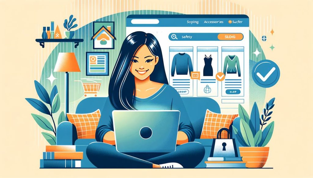 Personne utilisant l'application Vinted sur un smartphone, naviguant parmi les annonces de vêtements.